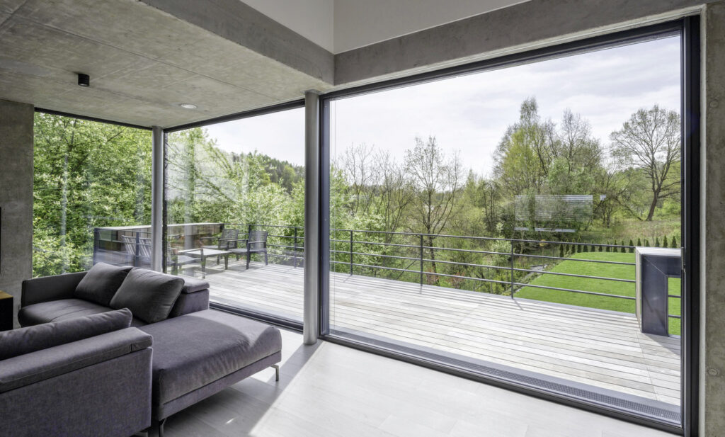 Minimalistische Solarlux schuifpui, type Cero